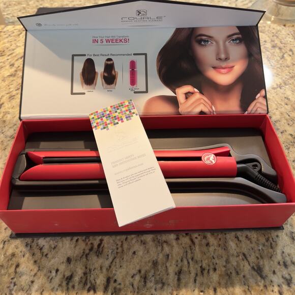 ROYALE-PLATINUM Genius Flat Iron RED SCARLET - New In Box - Picture 8 of 10